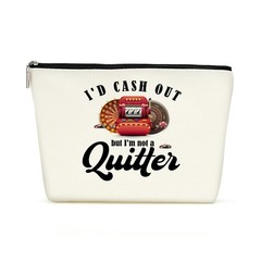 Funny Gambler Casino Slot Machine Makeup Bag Cosmetic 10″ x 7″, Multicolor330