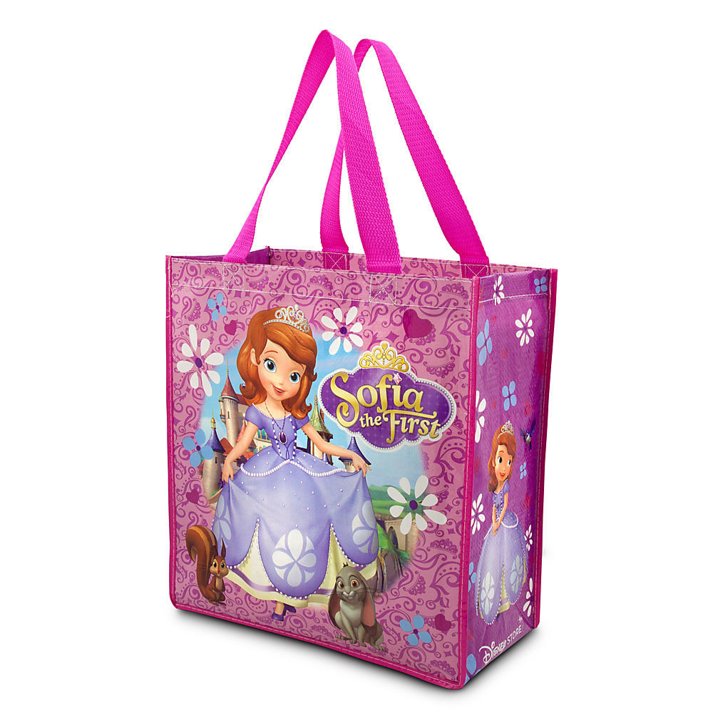 Disney Store Sofia first Princess Reuseable Grocery Shopping ECO Tote Gift Bag