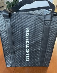 Russ & Daughters Insulated Tote Bag Large Size 13” X15” Black NYC Cafe