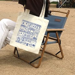 Vintage Tote Bag – Cute Canvas Aesthetic Tote for Women – Reusable Cottage