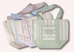 Trader Joe’s Striped Canvas Mini Tote Set of 4 Summer 2026 Collection