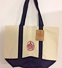 TRADER JOE’S Market Shopping Tote Bag Canvas ECO-Friendly Beach Picnic School