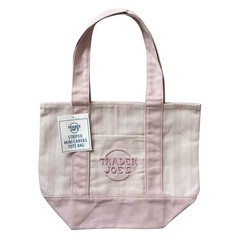 Trader Joe’s Mini Striped Pastel Canvas Tote Bag SET Of 4 Limited Edition NWT