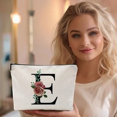 Comanro Initial A-Z Personalized Letter Makeup 9.84*7.48*2.17inch, Multicolor
