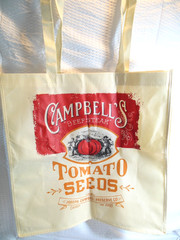 Campbells brand advertising bag reuseable shopping large size recycled material