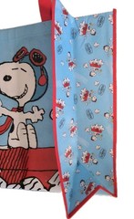 Snoopy Flying ACE X-Large Red Reusable Shopping Gift Bag with Handle 🆕Free Ship