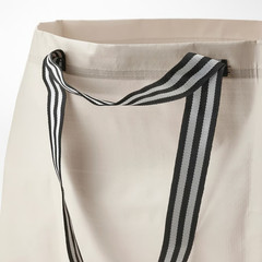 3x IKEA GÖRSNYGG Large Carrier Bag, 71L – Beige, Foldable, Durable – 905.041.95