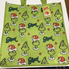 Primark The Grinch Tote Bag Green Dr Seuss Ornament Stole Christmas Santa New
