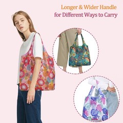10 Pack Reusable Grocery Shopping Bags Foldable Shopping Bags Grocery Tote With