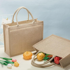 24-Pack Large Burlap Tote Bags – Reusable Gift & Grocery Bags with Handles