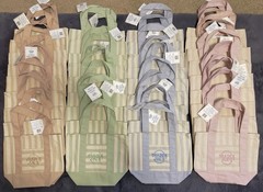 NEW Authentic Trader Joe’s Striped Mini Tote Bag Set – 4 Colors