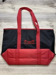 Trader Joe’s Insulated Tote Bag Market Shopper RED BLACK Large 20”
