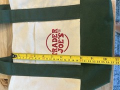 Trader Joe’s Mini Canvas Tote Bag Deep Green Holiday 2025 Limited Edition