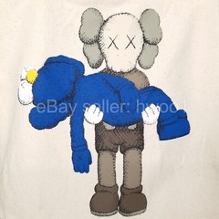 Kaws x Uniqlo Companion Reusable Canvas Tote Grocery Bag, Newly Cleaned