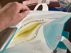 Tupperware Shopping Bag Large Advertising Bag White 19 1/2″ x 19 1/2″ x 4″ wide