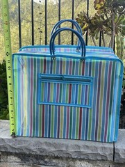 Mexican Market Mercado Multicolor Mesh Reusable Tote Purse Bag NEW