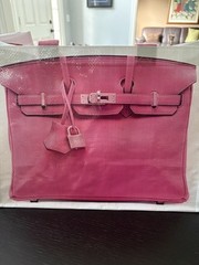 Reusable Designer Inspired Grocery Tote with Birken Croc Print Colors Brand New