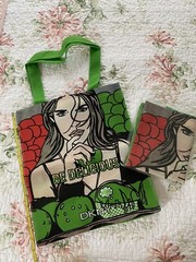 4x FOUR – Be Delicious Pop Art Reusable Tote Bag Green Apple By Donna Karan NEW