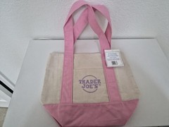 Trader Joe’s Lavender + Pink Tote Bag Bundle New Reusable Grocery Set