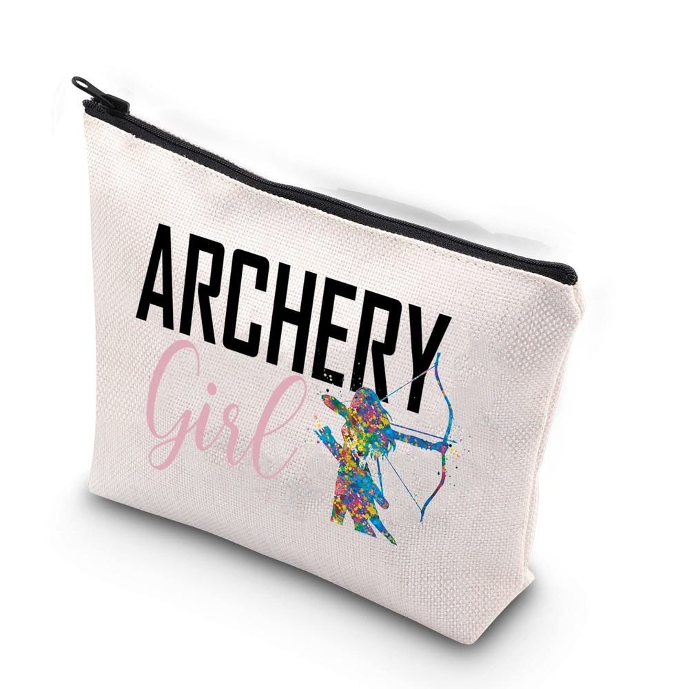 XYANFA Archery Girl Makeup Bag – Multicolor Cosmetic Case – ARCHERY