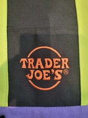 Trader Joe’s Mini Totes Black Purple Lime Green Multi Colors LTD New Tag