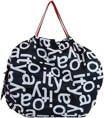 Itoya Shupatto Compact Bag M Black × White 15L Itoya logo Pattern From Japan