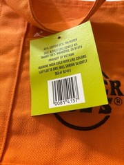 NWT 2025 Trader Joe’s Lot of 2 Mini Halloween Orange & Black Canvas Tote Bags