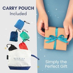 5 Pack Strong Reusable Grocery Bags Foldable into Tiny Pouch with Carry Case …
