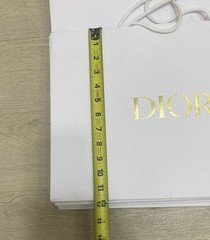 Set of 9-Dior Authentic White Gold Empty Gift Shopping Paper Bags All Size Lot