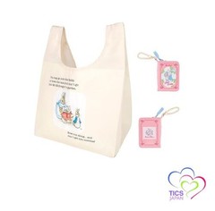 Marushin Eco Bag with Pouch Peter Rabbit Peaceful Time Design Recycled Polyester