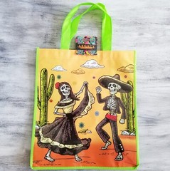 Reusable Shopping Grocery Tote Bag Day of the Dead Dia de los Muertos New