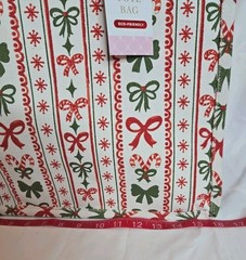 Merry & Bright Eco-Friendly Christmas Theme Heavy Duty Canvas Reusable Tote