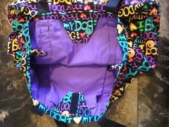 Light Weight Travel Tote by Daren Otis I Love My Dog Colorful Large Travel Bag
