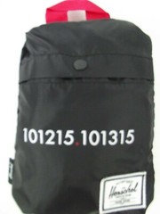 Herschel Reuseable Packable Tote Bag Los Angeles Red Handle