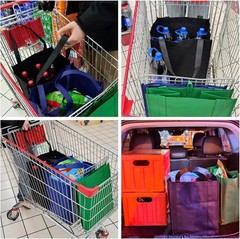 Multi-Purpose Reusable Grocery Bags – 6 Pack Heavy Duty Totes for Daily Needs