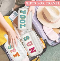 COSHAYSOO Clear Sunscreen Bag SPF Beach Vacation Essentials White-SPF