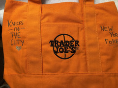 Knicks Hand Drawn Trader Joe’s Mini Light Orange Canvas Tote Bag(S)