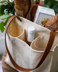 CapaBunga Farmer’s Market Tote Shopping Bags with Handles – 7 Pocket Large Ut…