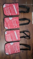 Lululemon Shopping Bags Small Lot of 4 Red White