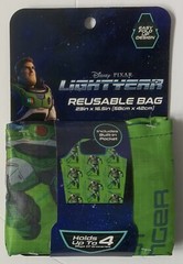 Disney Pixar LIGHTYEAR Reusable Grocery Bag 23″ x 16.5″ Pocket Easy Fold Up (A)