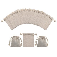 5×6.9 Inch Double Canvas Drawstring Bag Cotton Pouch Gift Sachet Bags Muslin …