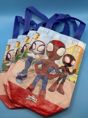 Marvel Spidey and His Amazing Friends Reusable Tote Bags Lot of 4 Spider-Man
