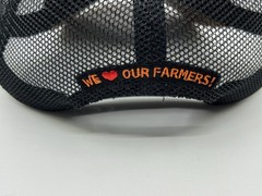 Fleet Farm Plastic Tote Bag and Ball Cap “We Love Our Farmers”. NEW
