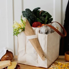 CapaBunga Farmer’s Market Tote Shopping Bags with Handles – 7 Pocket Large Ut…