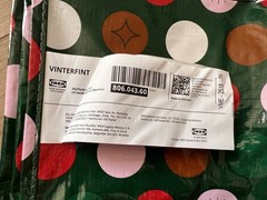 IKEA VINTERFINT Zip Storage bag, dotted/ multicolor, 20 gallon Christmas 2025
