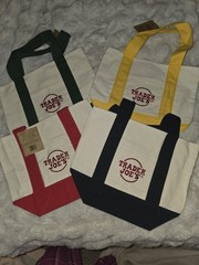 NWT 4 PACK U Choose TRADER JOE Canvas Tote Bag