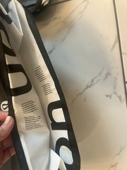 Qty of 2 Lululemon Holiday Reusable Tote Shopping Bag Large Black 16x13x6 Inch