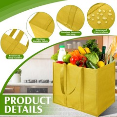 Hillban 30 Pack Reusable Grocery Bags Bulk Heavy Duty Large Shopping Bags Was…