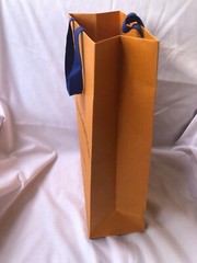 Louis Vuitton Paper Shopping Bag Reusable Orange 14″ x 9.6″ x 4.3″