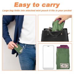 4 PCS Reusable Grocery Bags Colorful Shopping Foldable Washable Lightweight